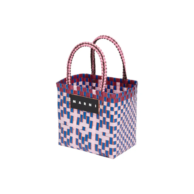 MARNI Basket Series Polypropylene Tote Bag Shopping Bag Handbag Women's Iris Blue-2