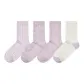 [Anti-Odor Socks]Purple 4 Pack (One Size 35-40)
