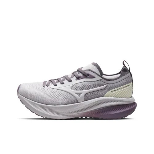Mizuno Cushioning Anti Slip And Wear Resistant Support Low Top Running Shoes Unisex Gray Purple