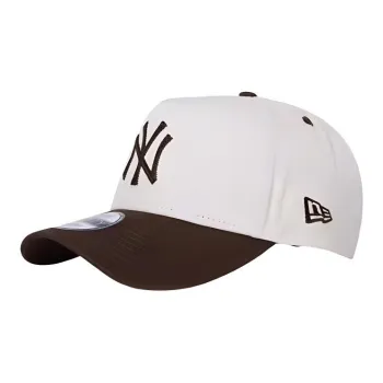 New Era 9FORTY A Frame New York Yankees Winecork 2 Tone Walnut Adjustable Cap