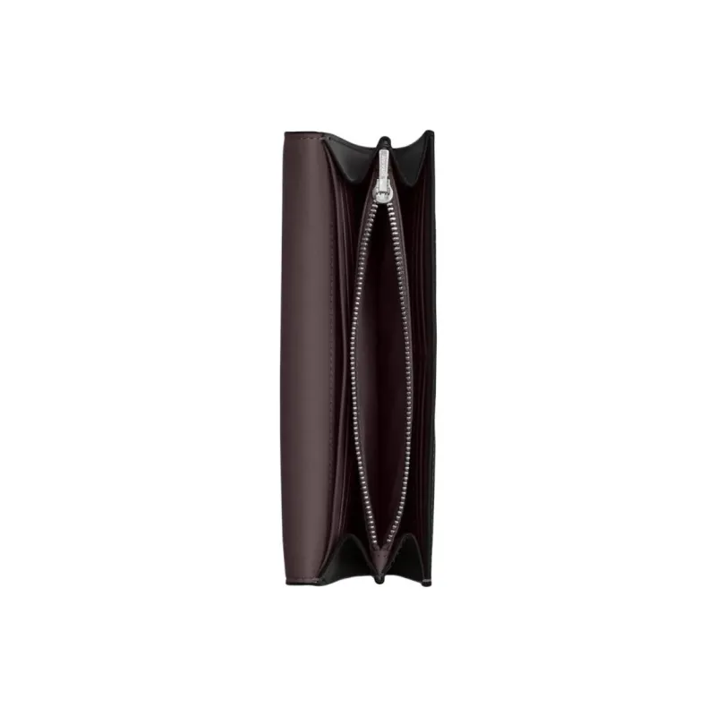 COACH Envelope Coated Canvas Envelope Wallet Trumpets Women's Silver & Graphite & Black-1