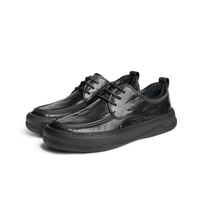 BELLE Men's Casual Shoes Men Low-Top Solid Color-4