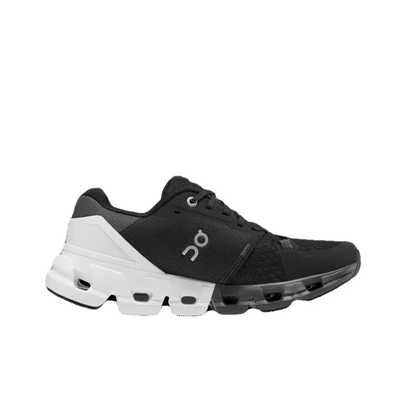 On Running Cloudflyer 4 Black White Women's-1