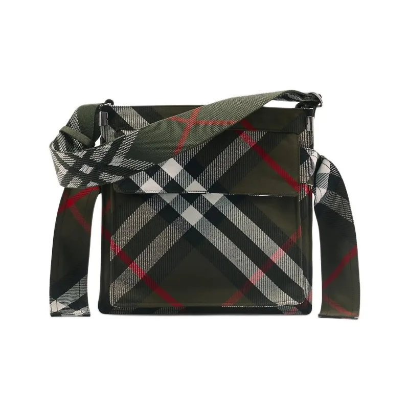 Burberry Trench Polyester Shoulder Bag Crossbody Bag Small Size Men's Lake Color-2