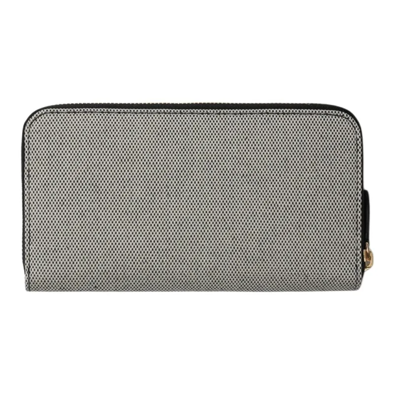 Burberry Cotton Wallet Large Size Women's Black-1
