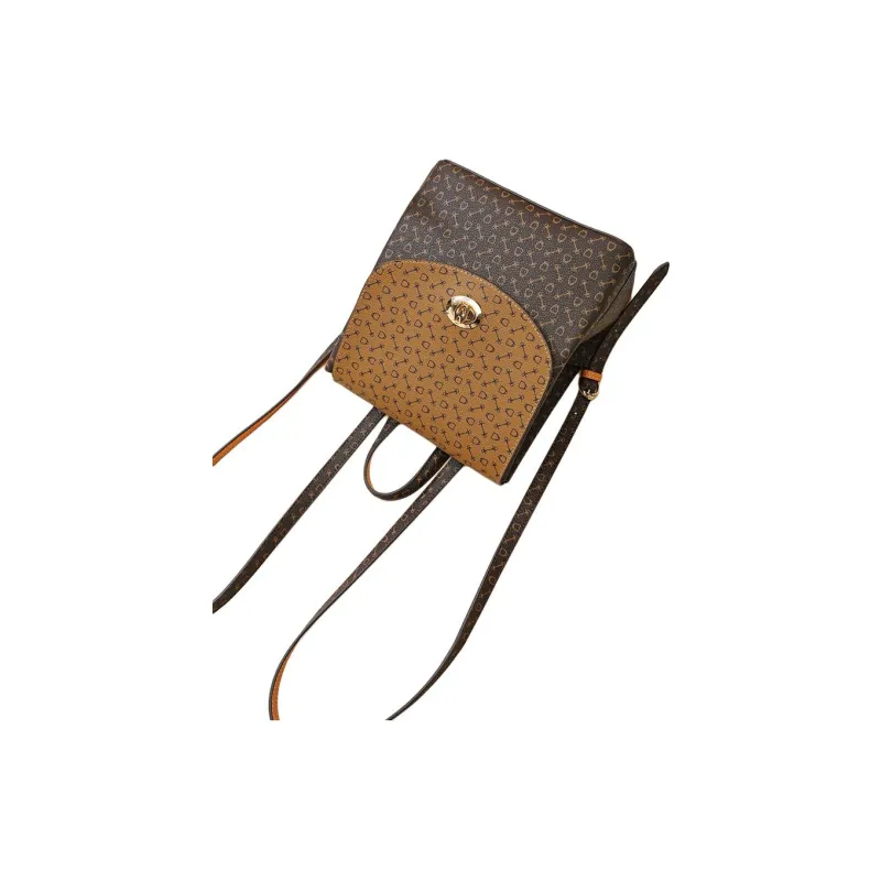 Why PVC Polyvinyl Chloride Backpack Medium Size Women's Coffee & Caramel/Coffee & Apricot-4