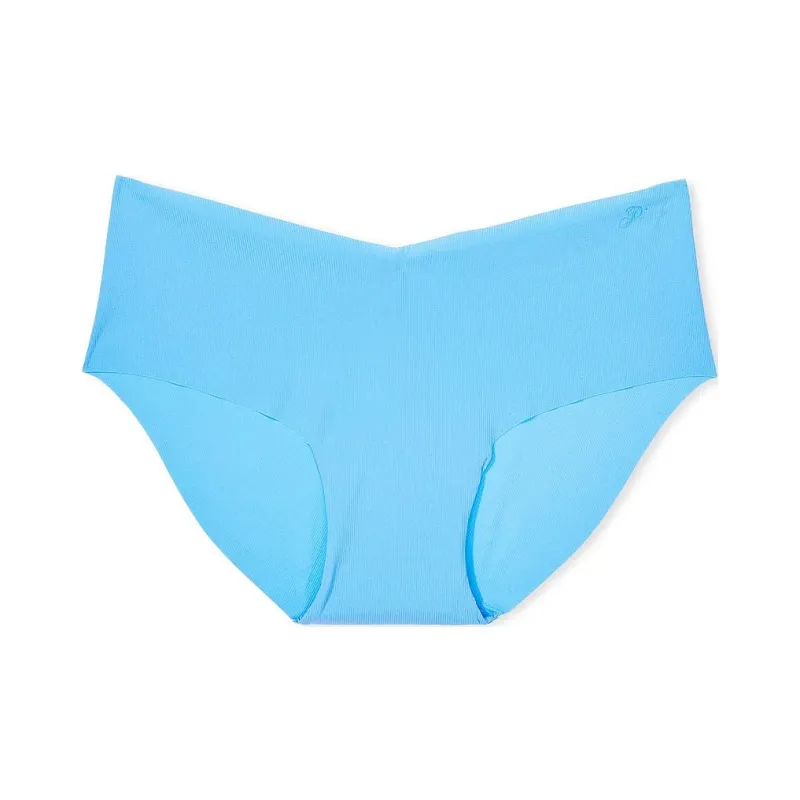 Victoria's Secret PINK NO-SHOW HIPHUGGER PANTY / Castaway Blue Underpants Women's 1 Pack Drifting Blue-0