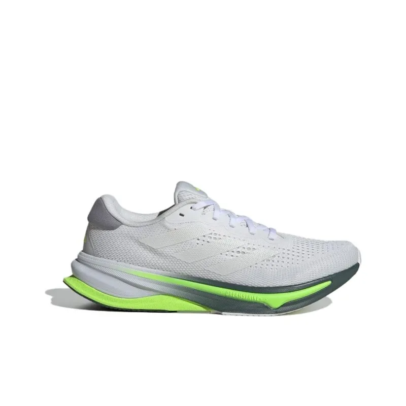 Adidas SUPERNOVA SOLUTION Cushioning Anti Slip And Wear Resistant Support Low Top Casual Running Shoes Men's Gray Green-2