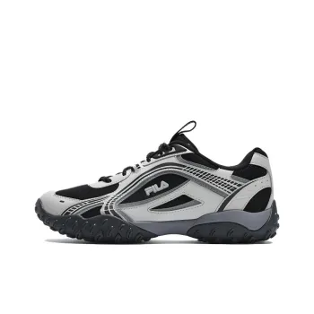 FILA PEBBLE Cushioning Wear Resistant Low Top Running Shoes Women's Gray Black