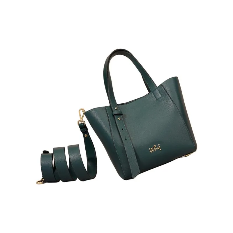 Why Cow Leather Shoulder Bag, Crossbody Bag, Handbag Small Size Women's Gray/Pink/Jasper/Tea Green-7