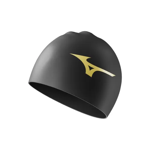 Mizuno Swim Cap Silicone Unisex Black White
