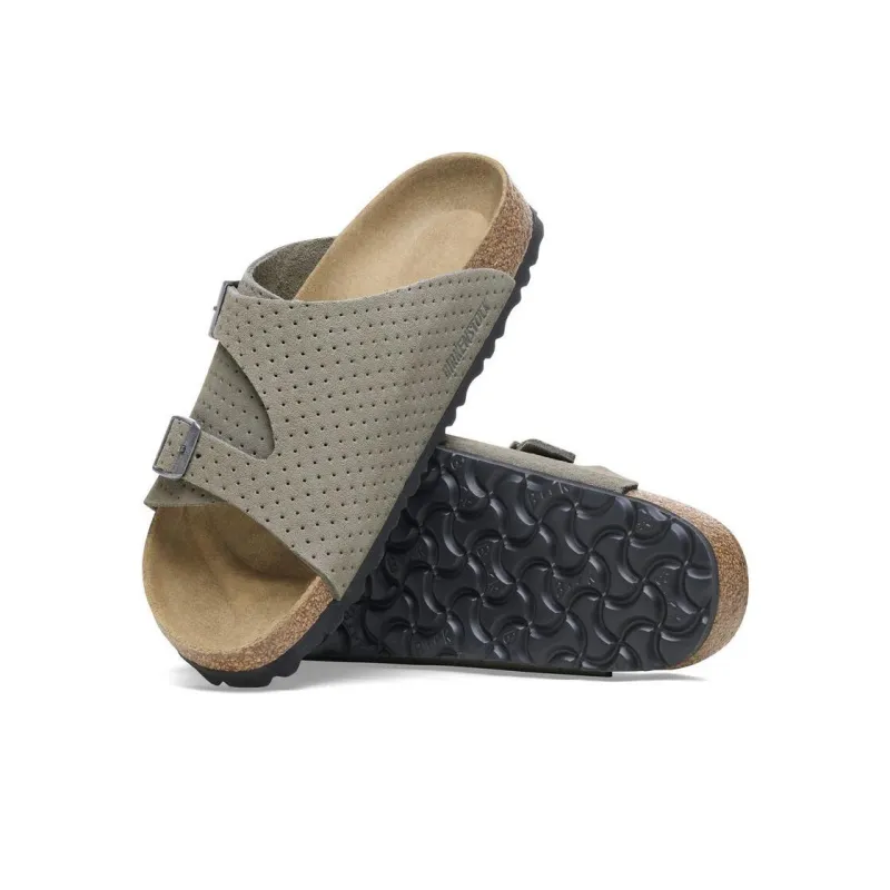 Birkenstock Zurich Slide Slippers Unisex Gray Regular-5