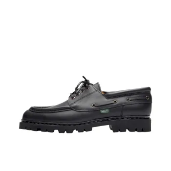 Paraboot Chimey Boat Shoes Men's Black