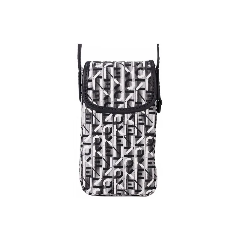 KENZO Letter Logo Fabric Crossbody Bags Cell Phone Pouch Mini Men's Black-1