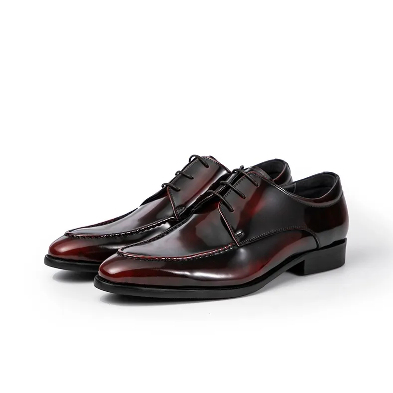 ASTON M.JAZZ Dress Shoes Men Low Top Black/Blue/Burgundy-3