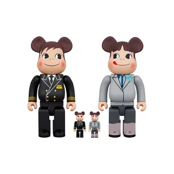 BE@RBRICK X Ana Original Poco chan & Peko chan Captain