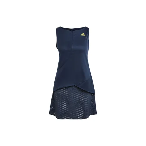 Adidas Sleeveless Dresses Women's Navy Blue