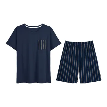 XIN1BU Pajama Set Men's Royal Blue