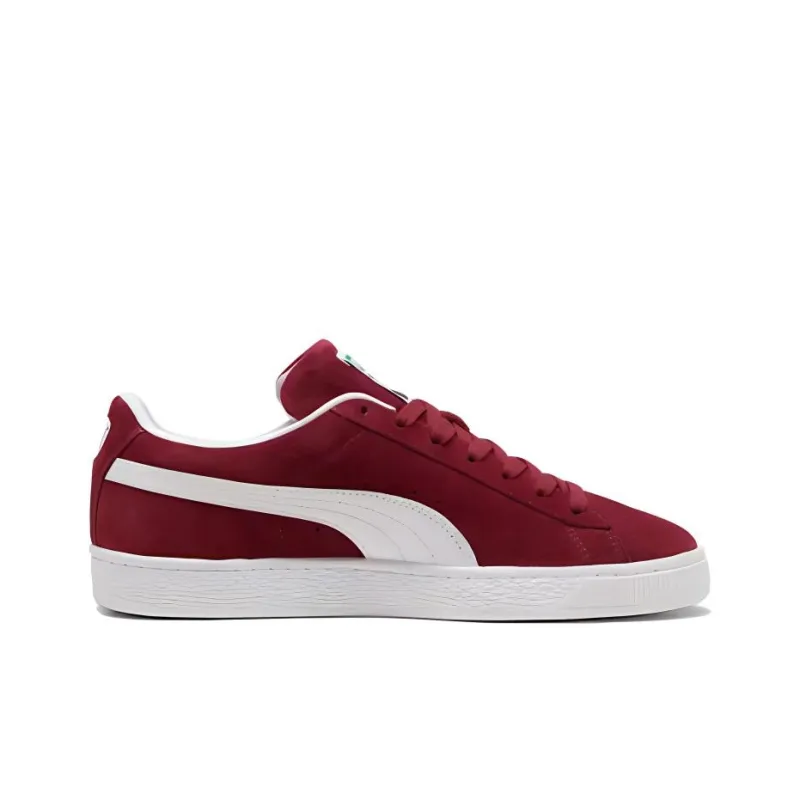 PUMA Suede Anti Slip Wear Resistant Low Top Skateboard Shoes Unisex Red-1