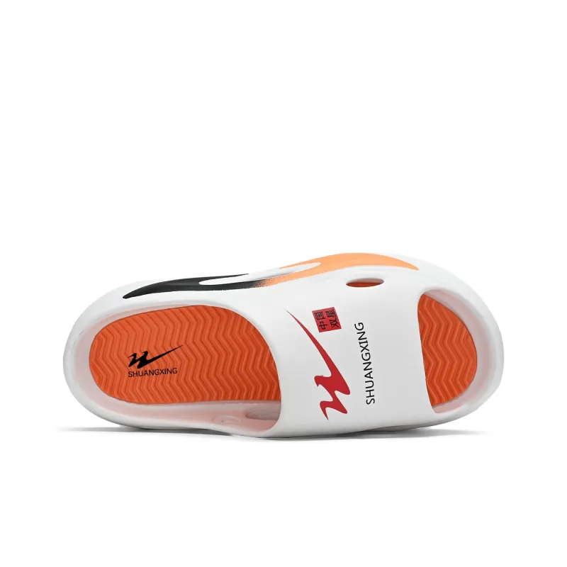 Binary Slide Slippers Men Orange-3