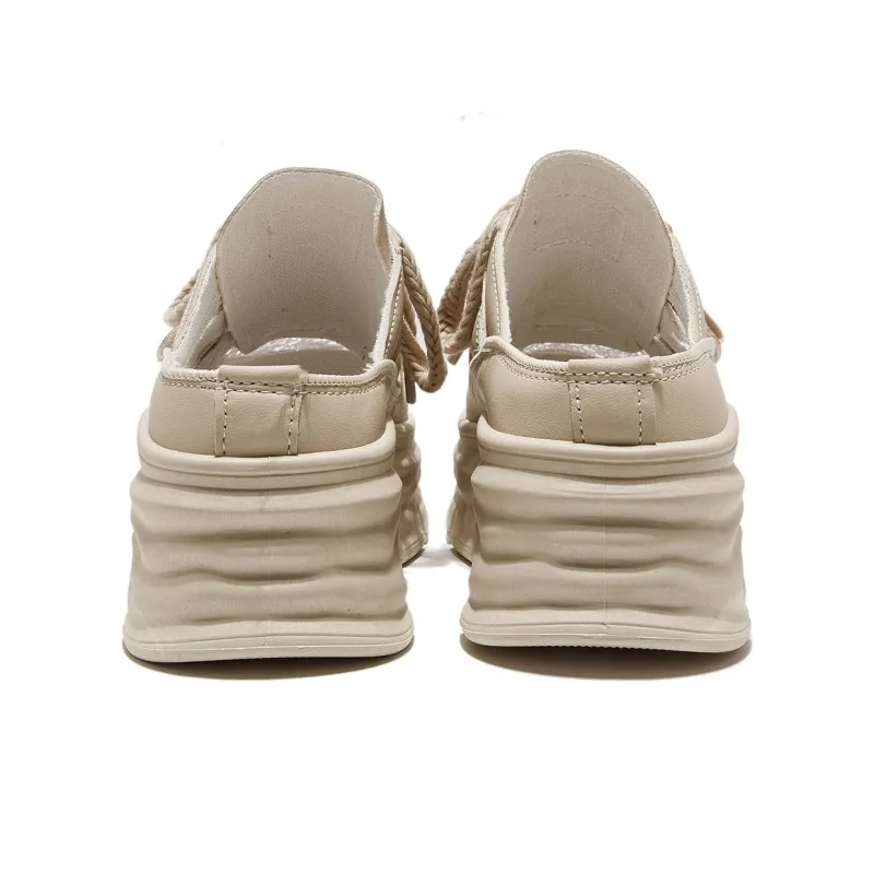 Little Red Man Squishy And Bouncy Feeling Closed Toe Mules Height Increasing Lightweight Low-Top Casual Shoes Women's-13