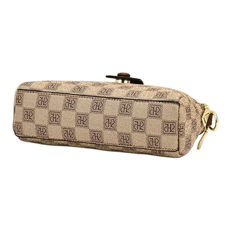 BRINCH PVC Crossbody Bag, Shoulder Bag Regular Women's Khaki/Coffee-2