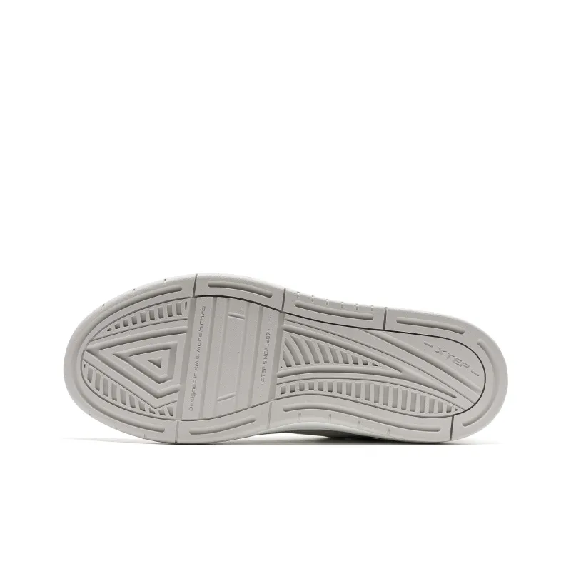 XTEP Air Force 1 Wear resistant And Lightweight Low Top Skateboard Shoes Men's Gray White-6