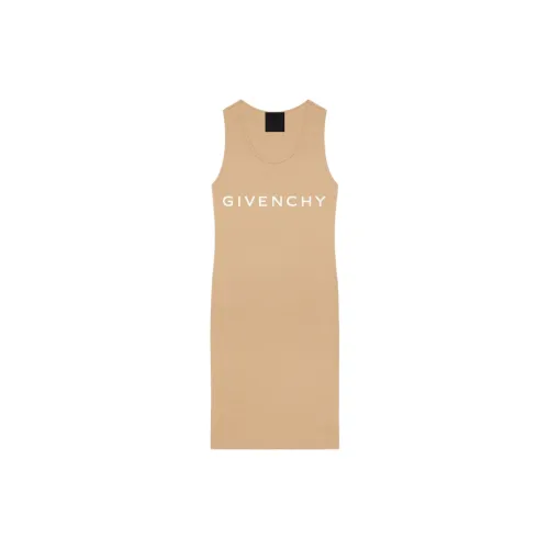 Givenchy Sleeveless Dresses Women's Beige Cappuccino