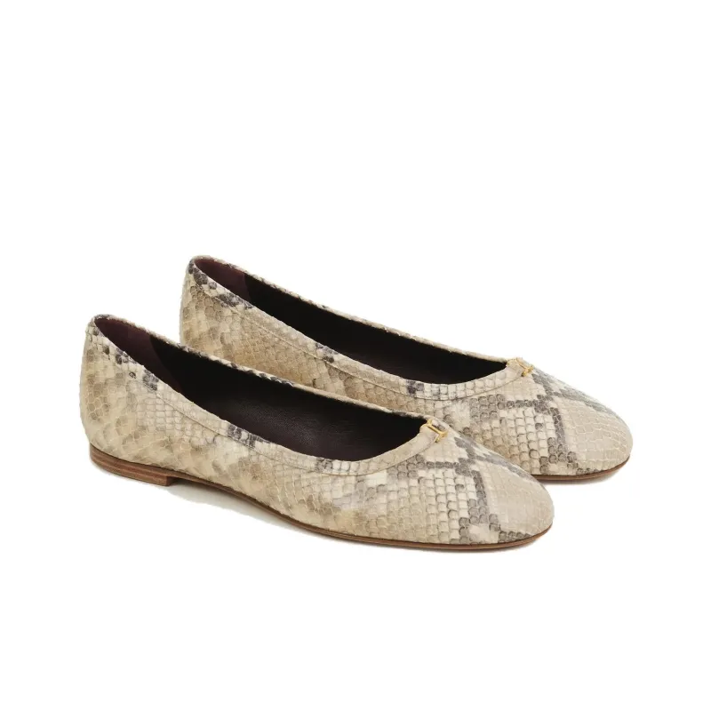 Chloé Marcie Python Print Ballerina Flats Women's-2