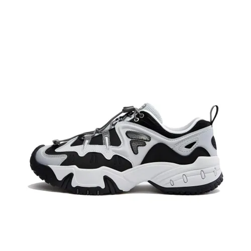 FILA FUSION KRIPTONITE Anti Slip Wear Resistant Low Top Casual Shoes Women's Black Gray
