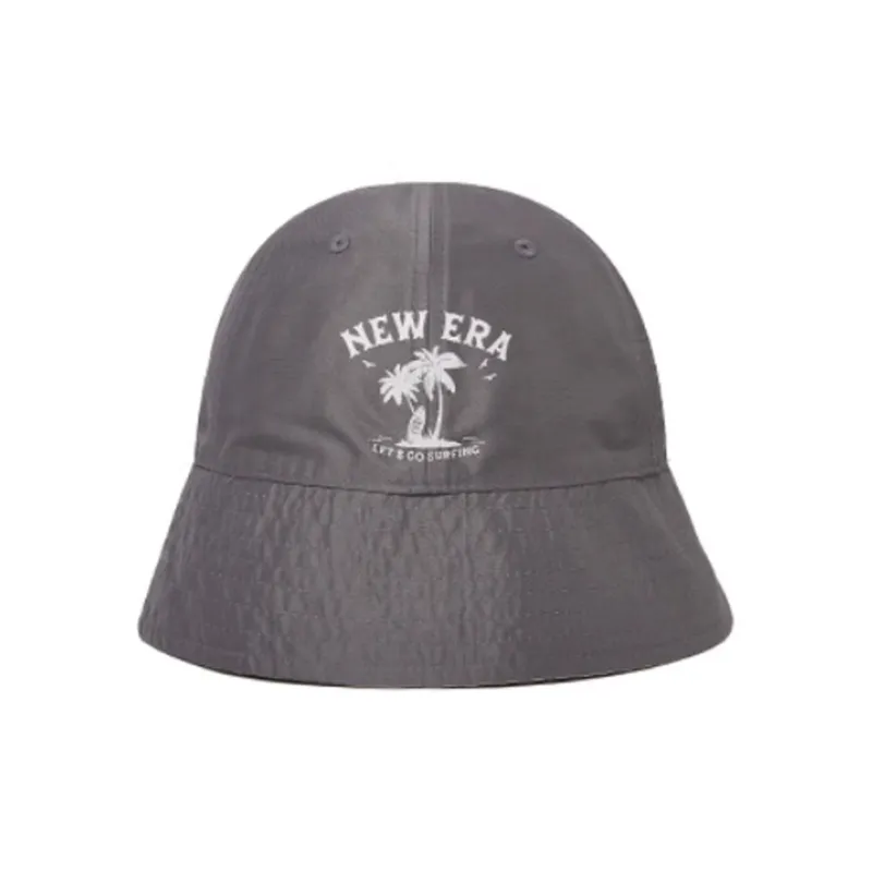 New Era Cotton Bucket Hats Unisex Ivory White/Gray-4