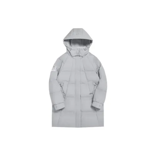 XTEP Down Jackets Women's Cream Gray