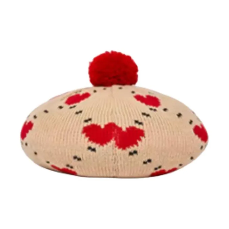 MLB KIDS Acrylic Berets Kids' Beige Yellow-2