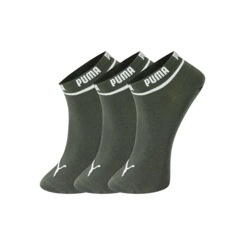 PUMA Ankle Socks Unisex 3 Pack Green