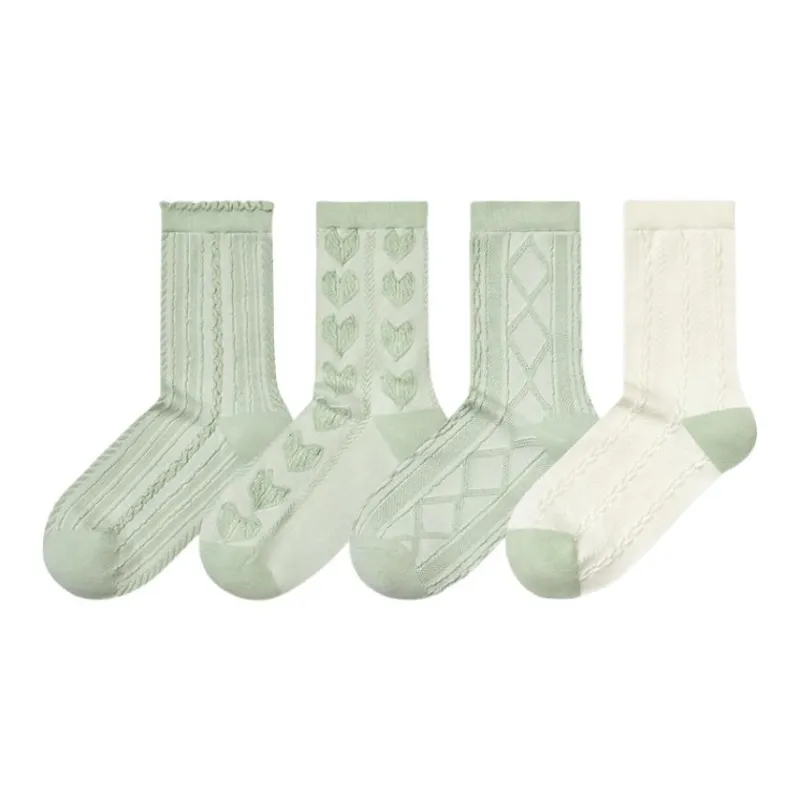 BIOSERICA ERA Mid Calf Socks Women's 4 Pack-6