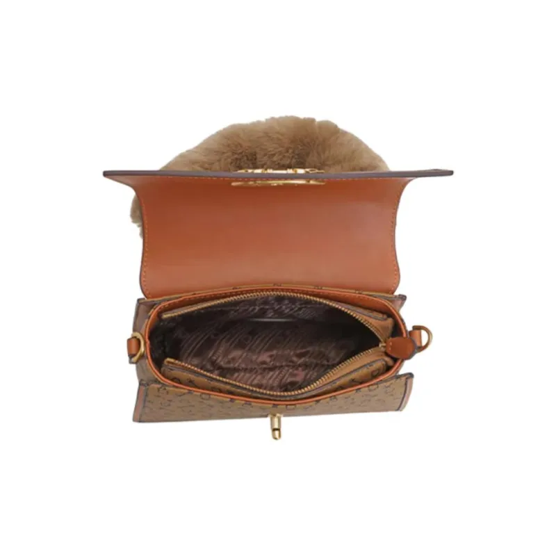 Why Artificial Leather Handbag, Shoulder Bag, Crossbody Bag Small Size Women's Coffee & Caramel/Coffee & Milk Tea-8
