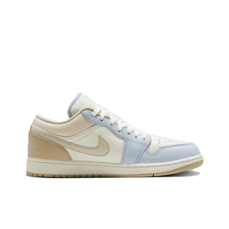Jordan Anti-Slip Wear-Resistant Low-Top Casual Shoes Unisex White Brown-1