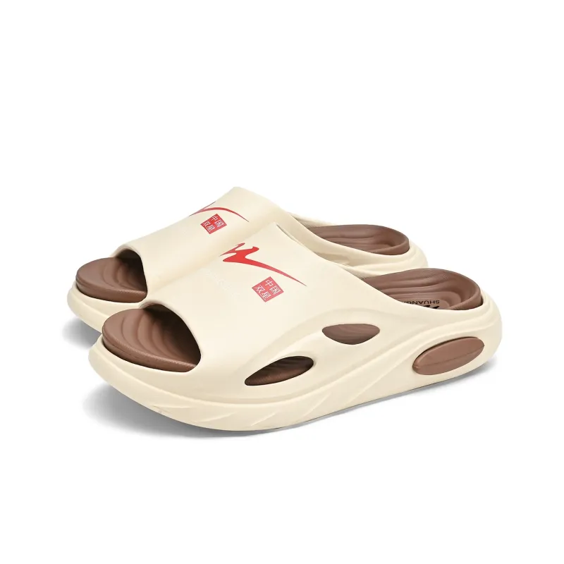 Binary Quiet Slip Resistant Odor Resistant Abrasion Resistant Quick Dry Antibacterial Massage Slide Slippers Men's-16