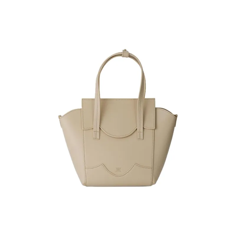 ANNALOCH Cow Leather Handbag Medium Size Women's Black/Milk Peach/Ice Blue/Amethyst/Flamingo Pink-2
