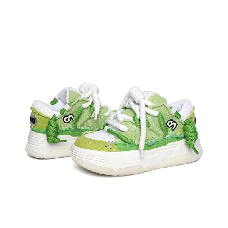 CN Skate Skateboard Shoes Unisex Low Top Green-2
