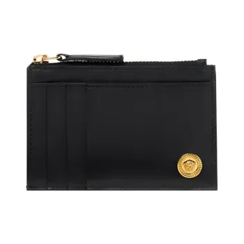 VERSACE Medusa Plaque Zipped Wallet