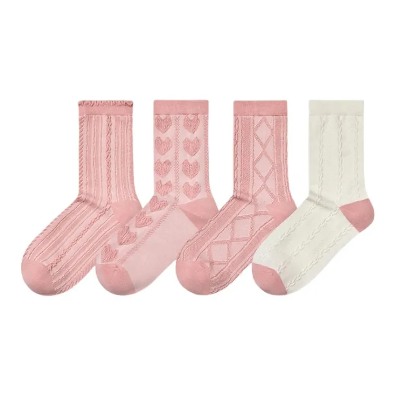 BIOSERICA ERA Mid Calf Socks Women's 4 Pack-18