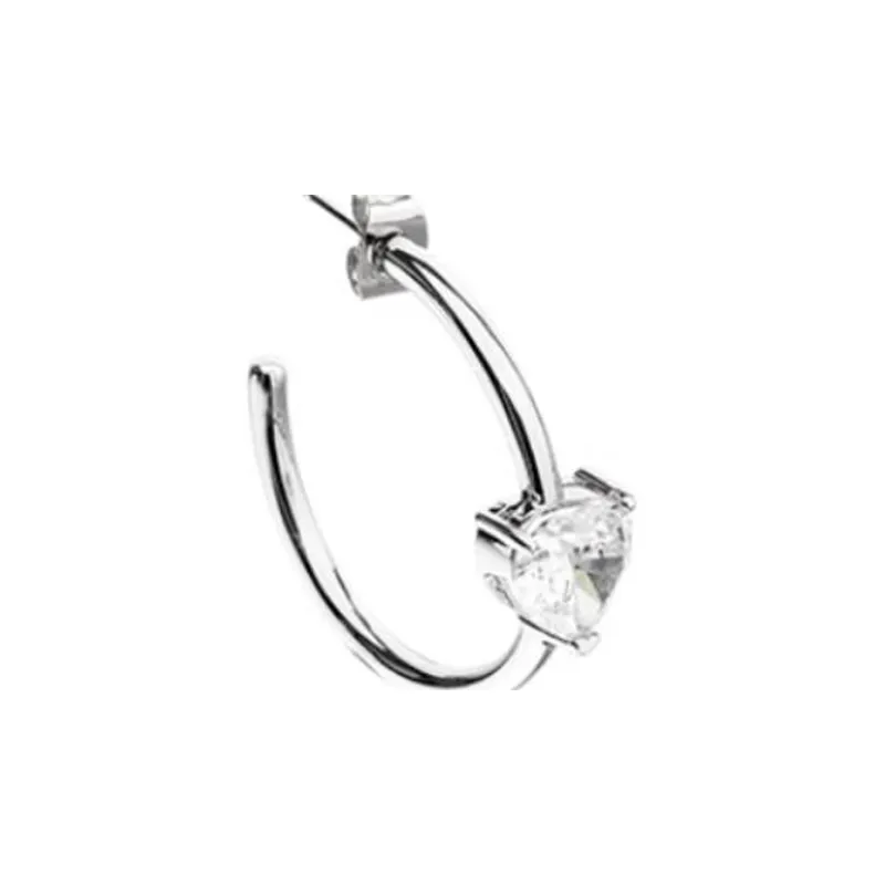 CHIARA FERRAGNI Alloy With Zircon Earrings Women's Silver-1