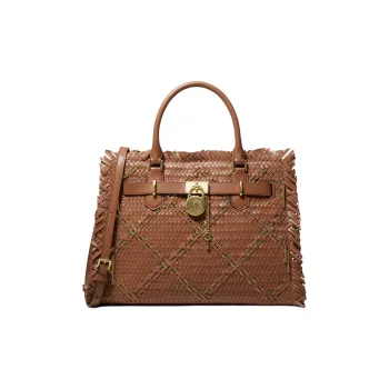MICHAEL KORS Cow Leather Shoulder Bag, Crossbody Bag, Handbag Medium Size Women's Brown