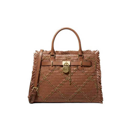 MICHAEL KORS Cow Leather Shoulder Bag, Crossbody Bag, Handbag Medium Size Women's Brown