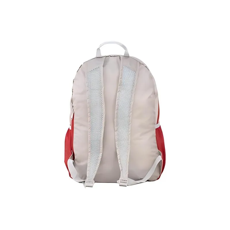 Jiang Qi Polyamide Lightweight Foldable Storage Bag 25 Unisex Light Gray Red-1