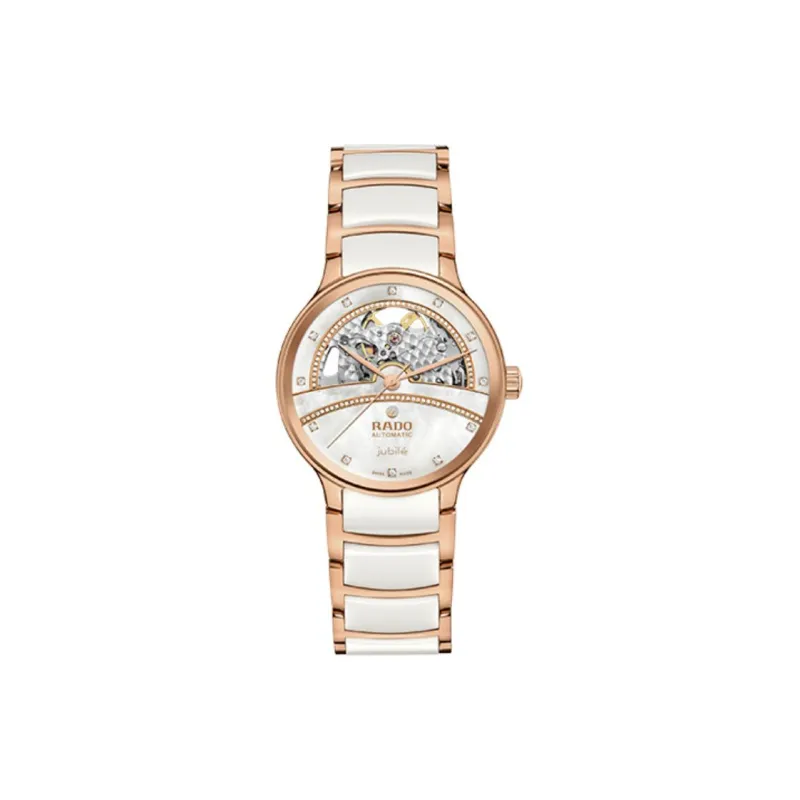RADO Crystal Collection Automatic Mechanical Movement Women's Watch Watch White Dial-0