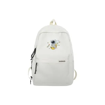 GEERDUN Nylon Backpack Unisex Black/White/Red/Blue