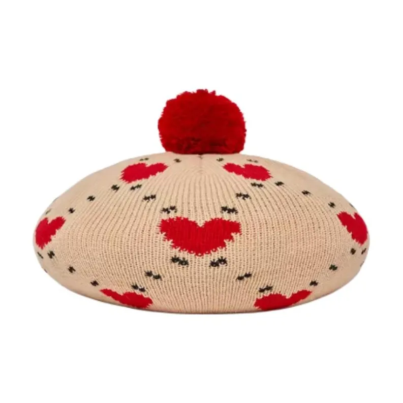 MLB KIDS Acrylic Berets Kids' Beige Yellow-0