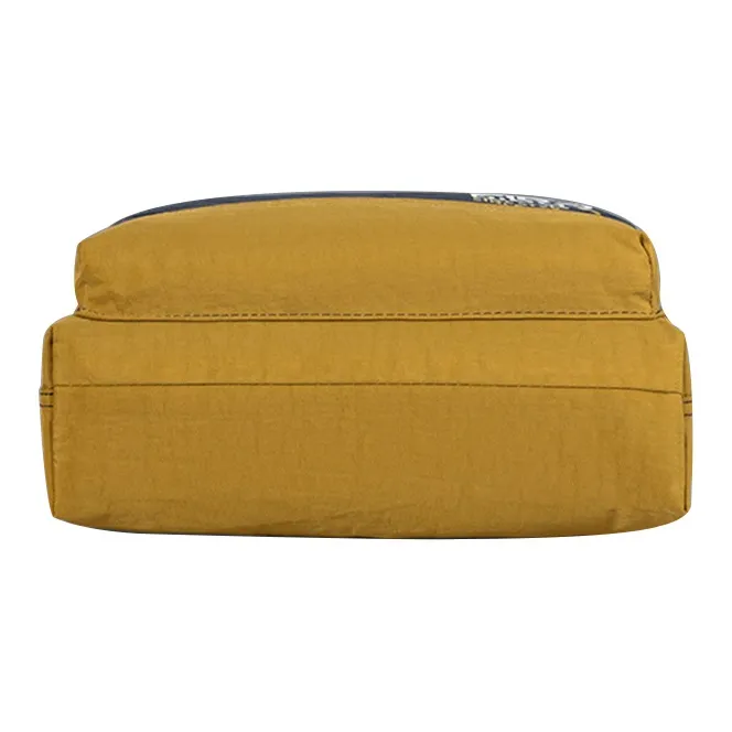 FIDO DIDO Oxford Shoulder Bag, Crossbody Bag Medium Size Men's Ginger Yellow-5